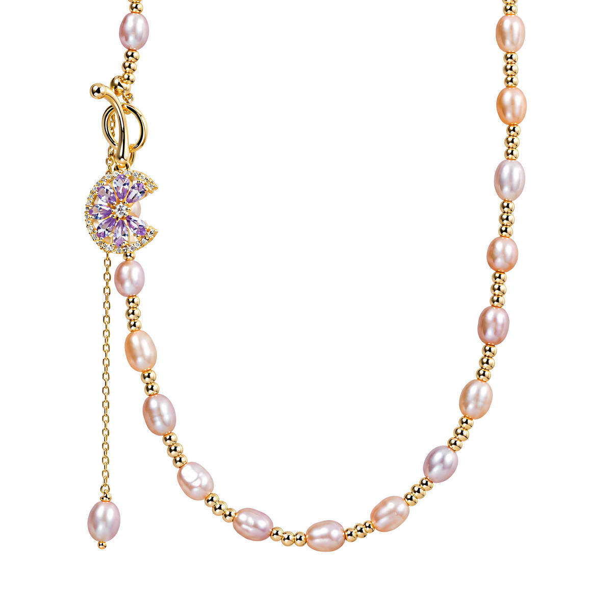 Genuine Freshwater Pearl Lemon Necklace