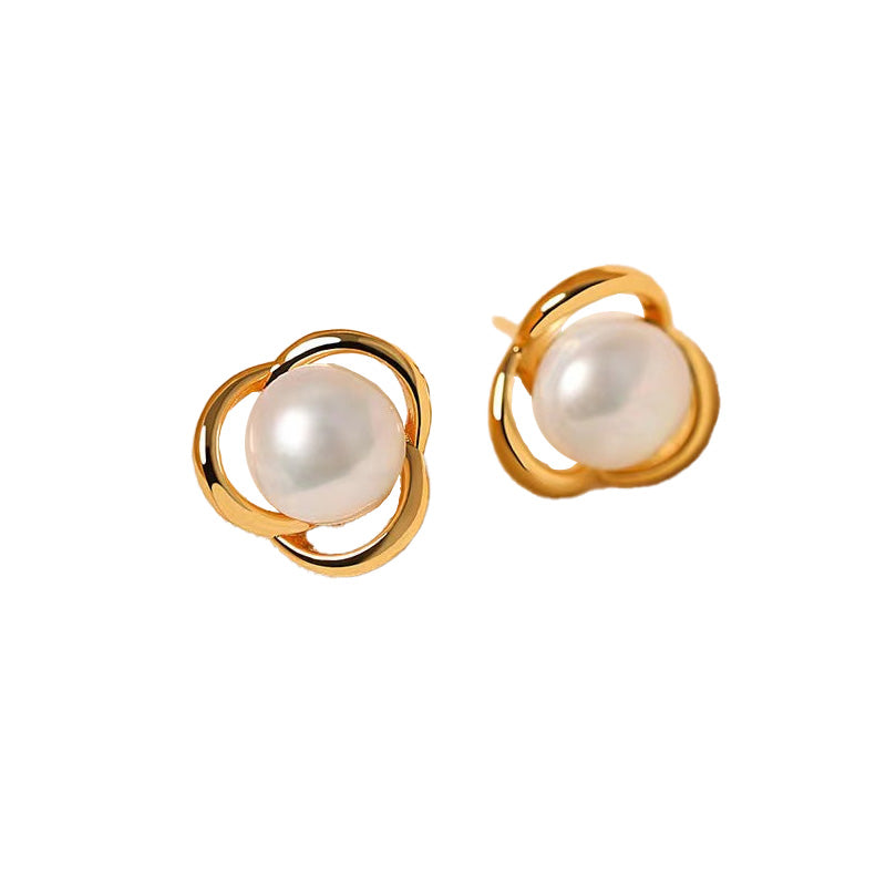 Genuine Freshwater Pearl Light Bulb Earrings