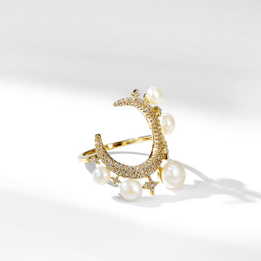 Genuine Freshwater Pearl Lucky Star Ring