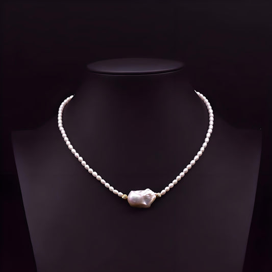 Genuine Freshwater Pearl Silver Coast Necklace
