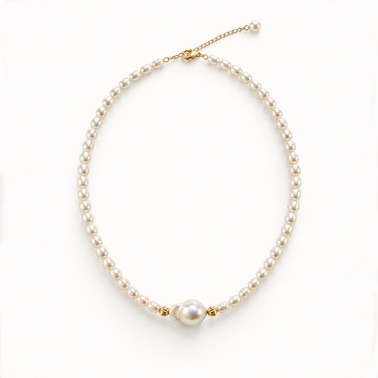 Genuine Freshwater Pearl Silver Coast Necklace