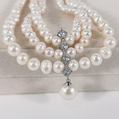 Genuine Freshwater Pearl Éblouissant Queenie Necklace