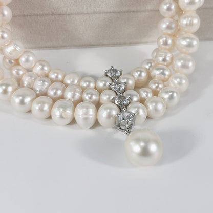 Genuine Freshwater Pearl Éblouissant Queenie Necklace