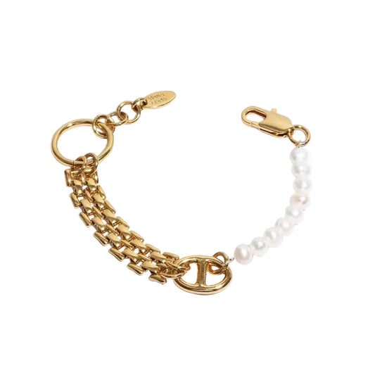 Genuine Freshwater Pearl Retro Modern Combination Bracelet