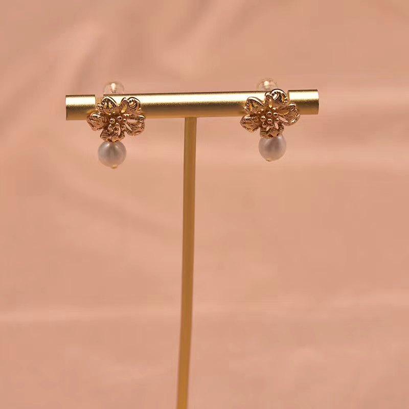 Boucles d'oreilles en perles baroques d'eau douce véritables du marché nocturne (édition limitée)