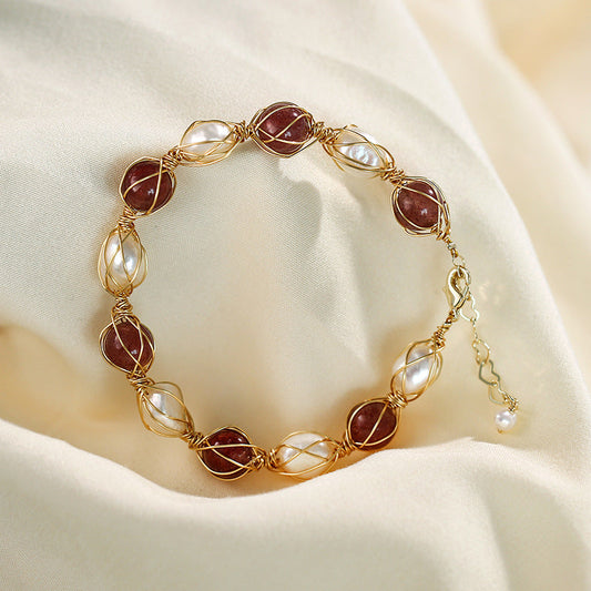 Bracelet Avery en véritable perle d'eau douce