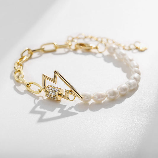 Bracelet éclaircissant en véritable perle d'eau douce