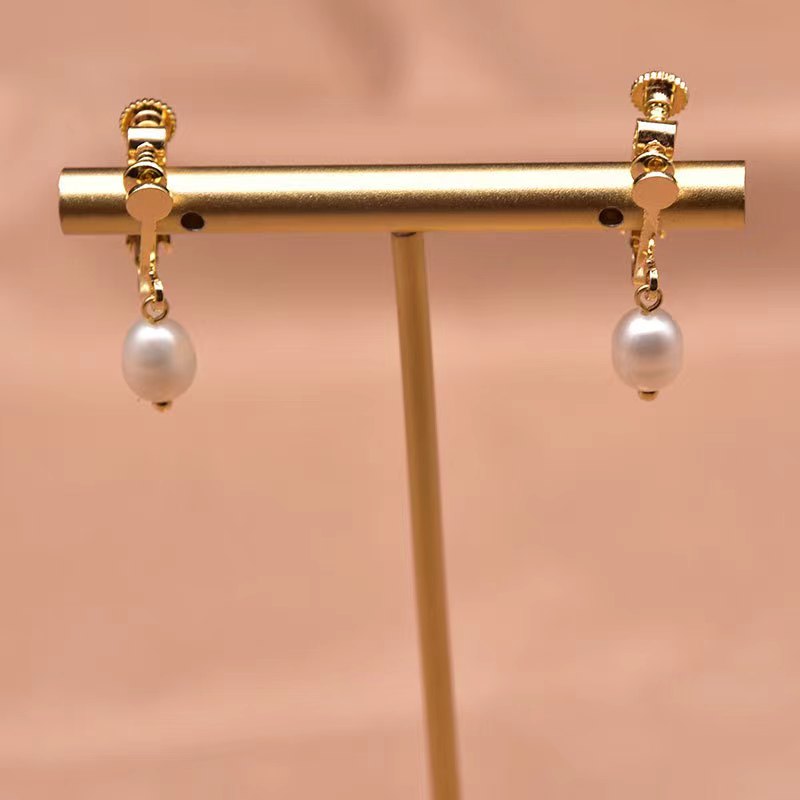 Boucles d'oreilles en perles baroques d'eau douce véritables du marché nocturne (édition limitée)