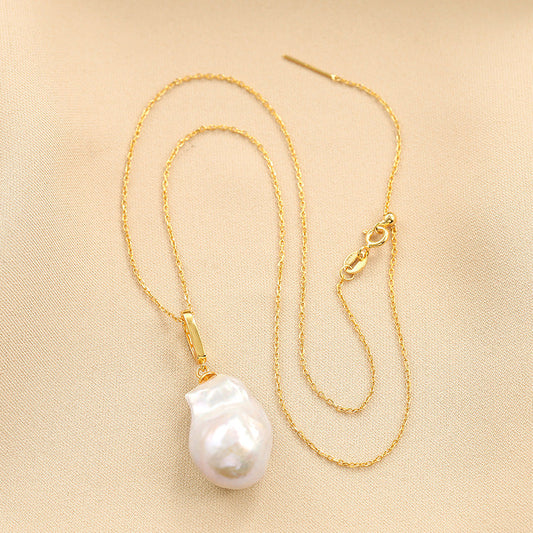 Collar de nube de perlas de agua dulce genuinas