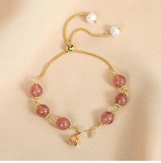 Genuine Freshwater Pearl Strawberry Bracelet