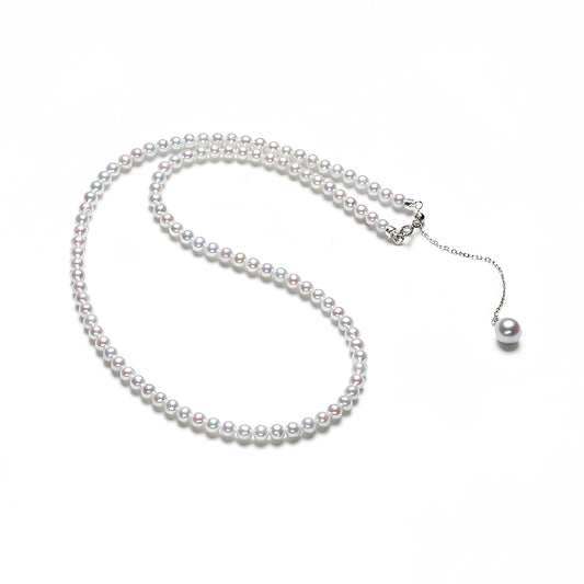 S925 Silver Freshwater Pearl & Akoya Phantom Voice Necklace