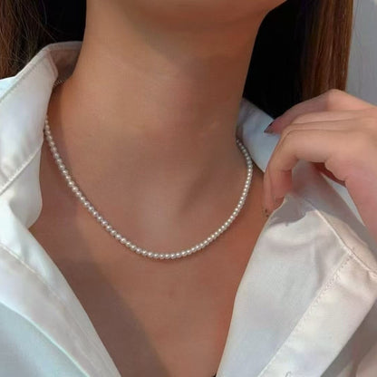 S925 Silver Freshwater Pearl & Akoya Phantom Voice Necklace