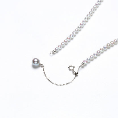 S925 Silver Freshwater Pearl & Akoya Phantom Voice Necklace