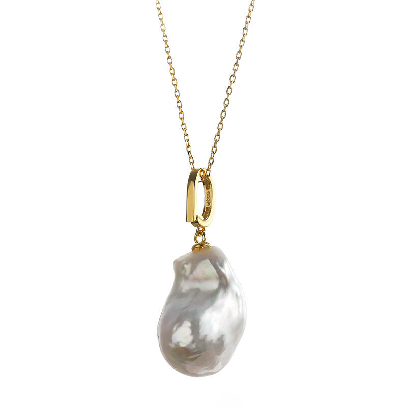S925 Silver Genuine Freshwater Pearl Cloud Necklace