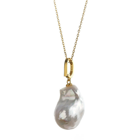 S925 Silver Genuine Freshwater Pearl Cloud Necklace