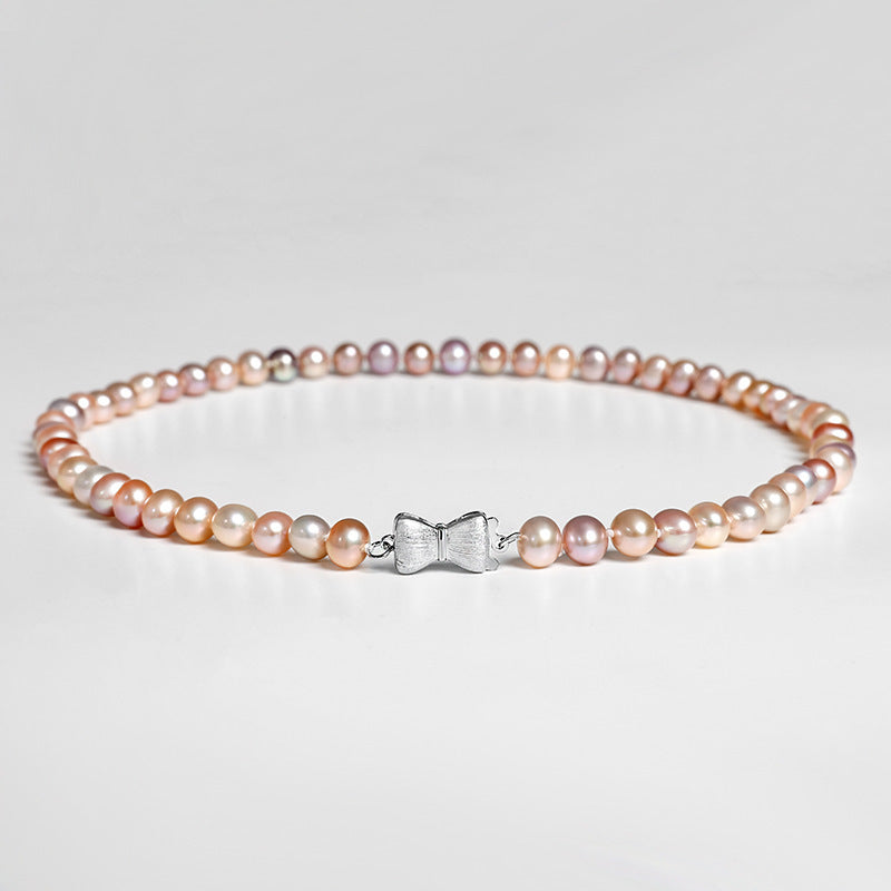 S925 Silver Genuine Freshwater Pearl Connlan Necklace