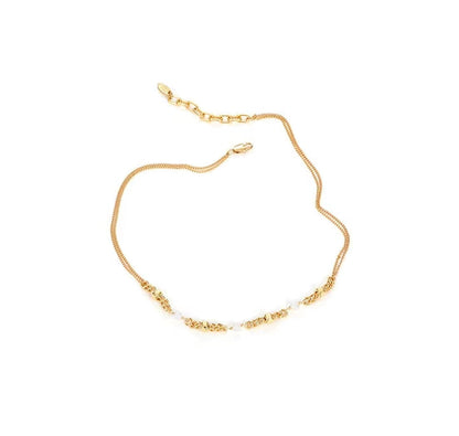 Collar de sirena con auténtica perla barroca de agua dulce