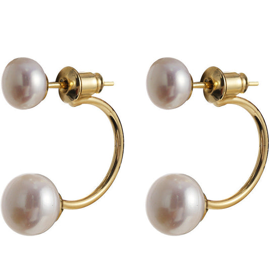 Boucles d'oreilles Happy Dots en véritables perles d'eau douce