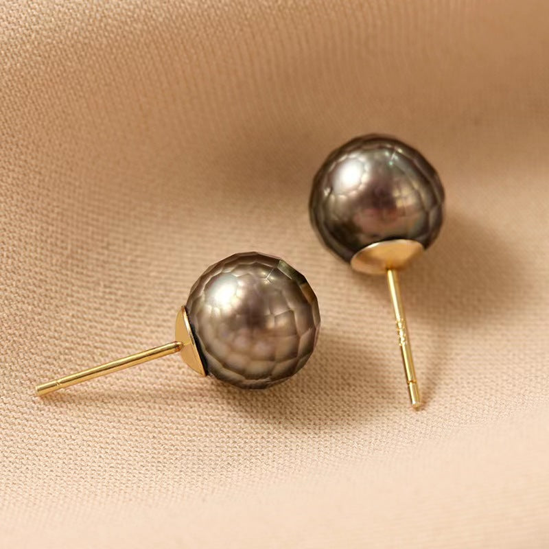 Boucles d'oreilles Corlene en véritable perle d'eau de mer