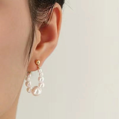 Pendientes Lydia de auténtica perla de agua dulce