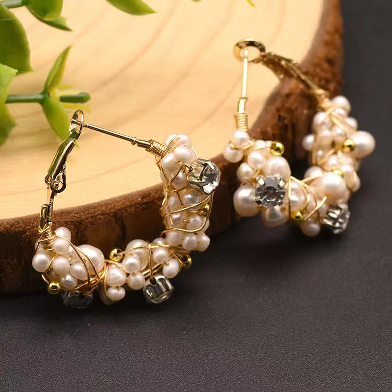 Genuine Freshwater Pearl Mysterious Fruit Earrings