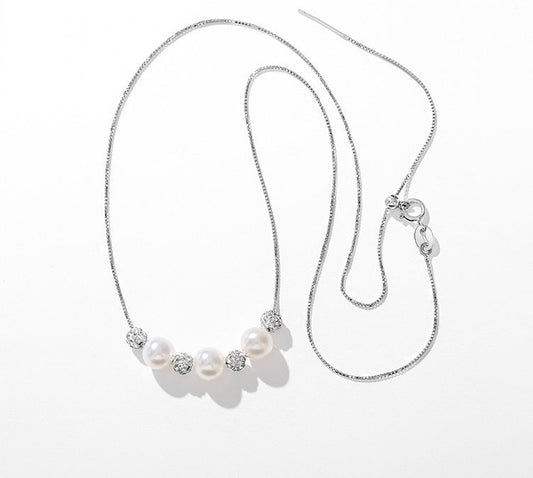 Genuine Freshwater Pearl Winter Angel Necklace