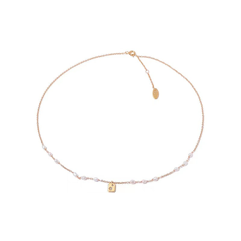 Genuine Freshwater Pearl Gold Medal Necklace