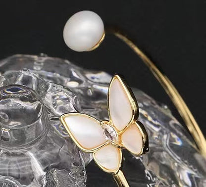 Genuine Freshwater Baroque Pearl Butterfly Bracelet (Limited Edition)