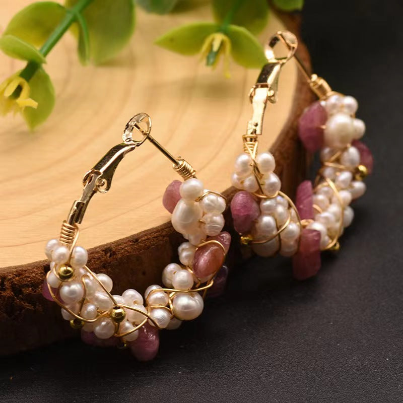 Genuine Freshwater Pearl Mysterious Fruit Earrings