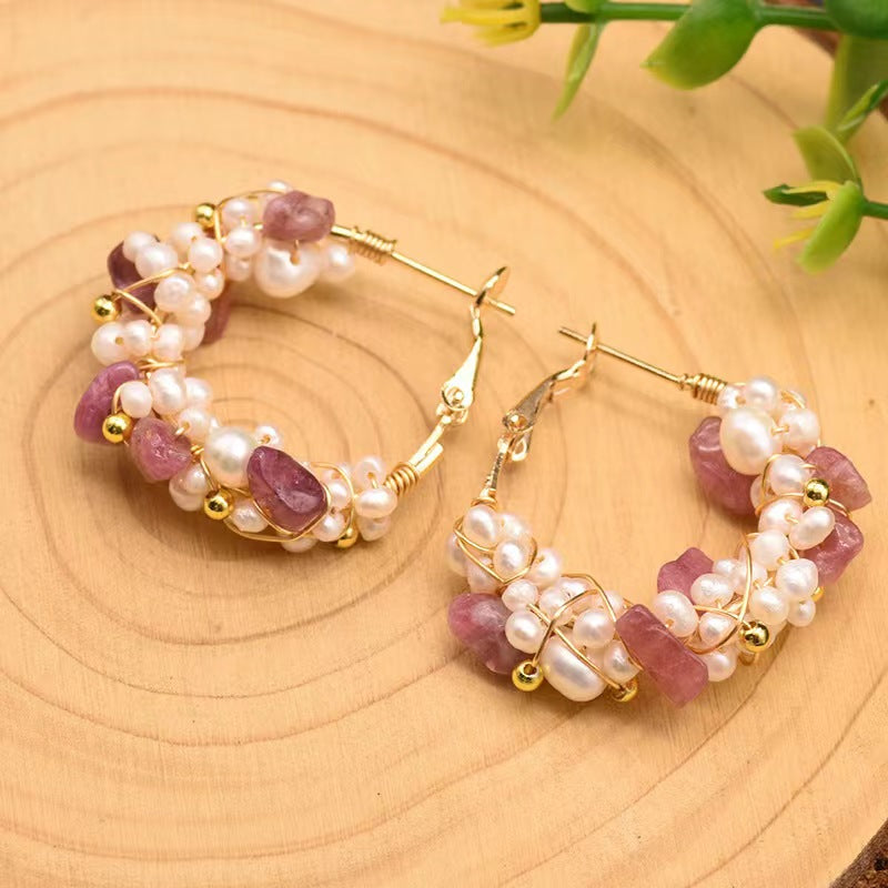 Genuine Freshwater Pearl Mysterious Fruit Earrings