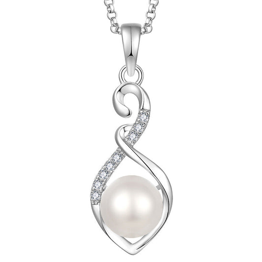 Collier de perles d'eau douce véritables vagues de l'océan