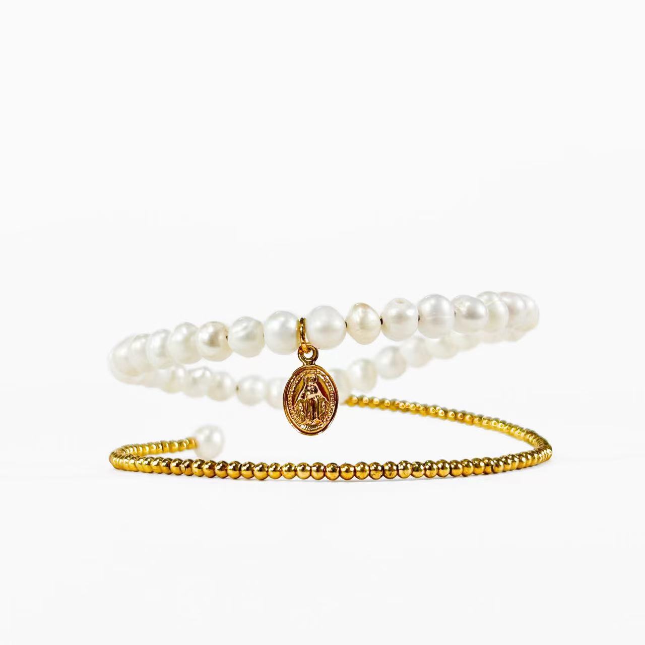 Pulsera Venus de auténtica perla barroca de agua dulce (edición limitada)