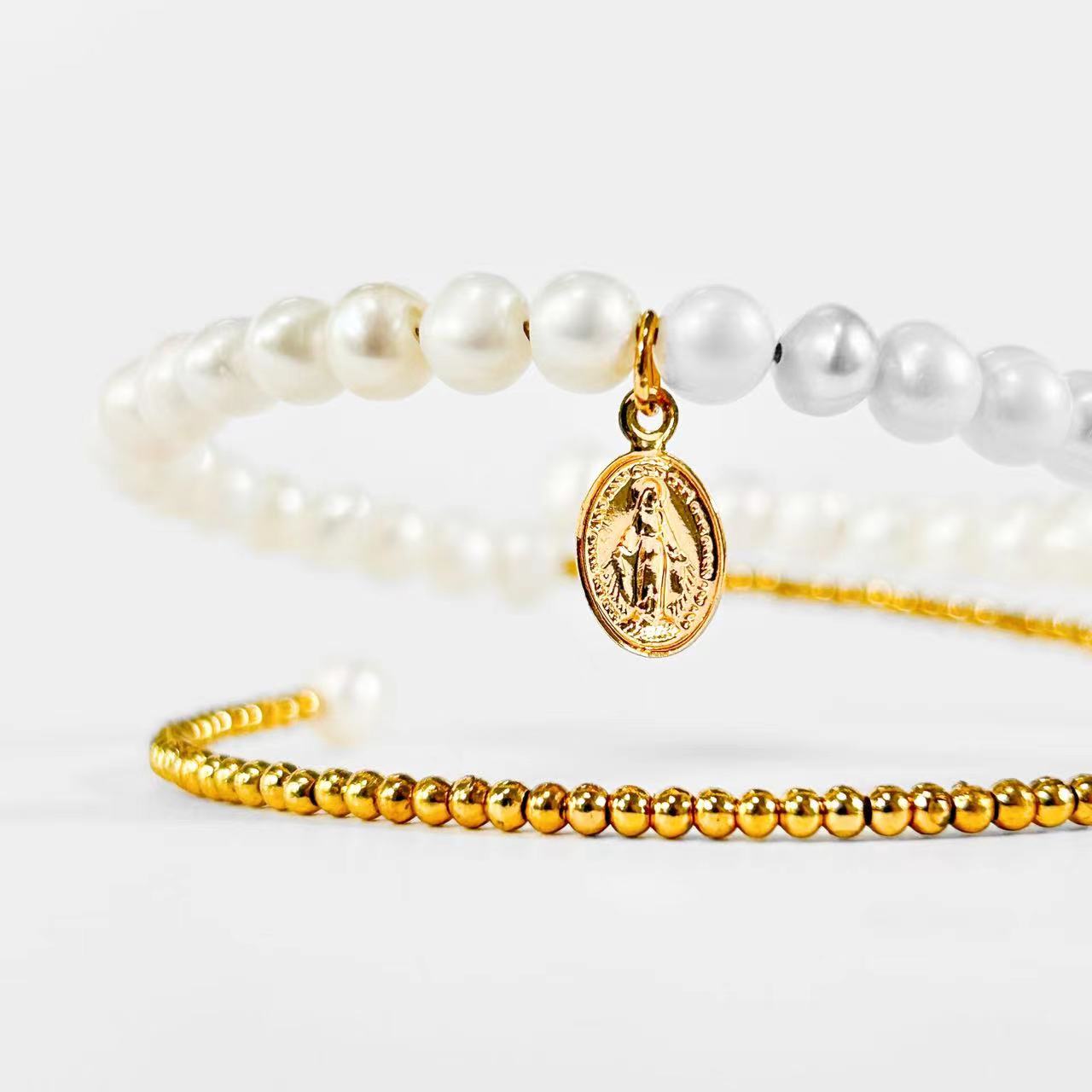 Pulsera Venus de auténtica perla barroca de agua dulce (edición limitada)
