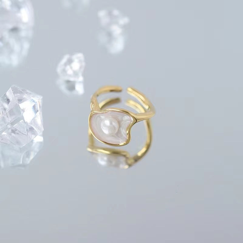 Bague en perles d'eau douce véritables