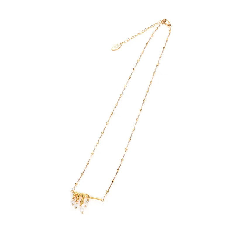 Collar de orquesta de perlas de agua dulce genuinas
