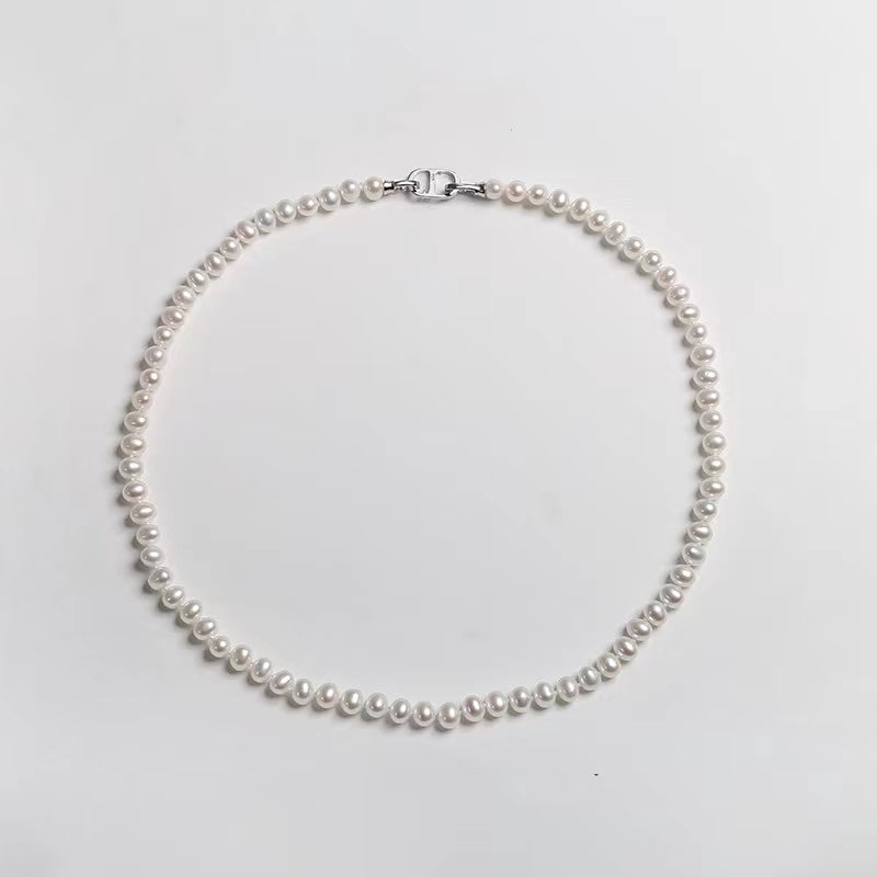 Collar de ludivoína con perlas de agua dulce genuinas