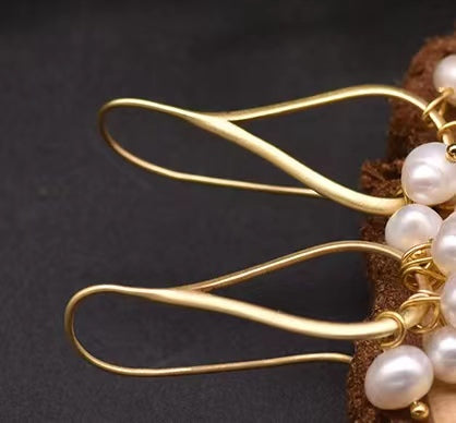 Genuine Freshwater Baroque Pearl / Genuine  Freshwater Pearl Forest Department Earrings