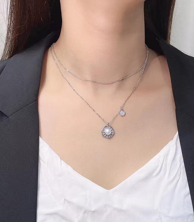 Collier Sun Radiance en argent massif S925 avec perles baroques authentiques