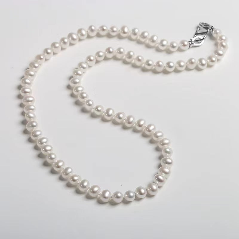 Collar de ludivoína con perlas de agua dulce genuinas