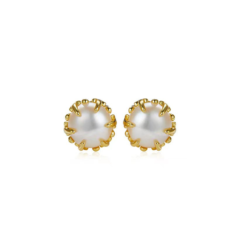 Pendientes de auténtica perla natural de agua dulce