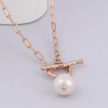 Collar de plata maciza S925 con auténtica perla barroca y un sueño hecho realidad