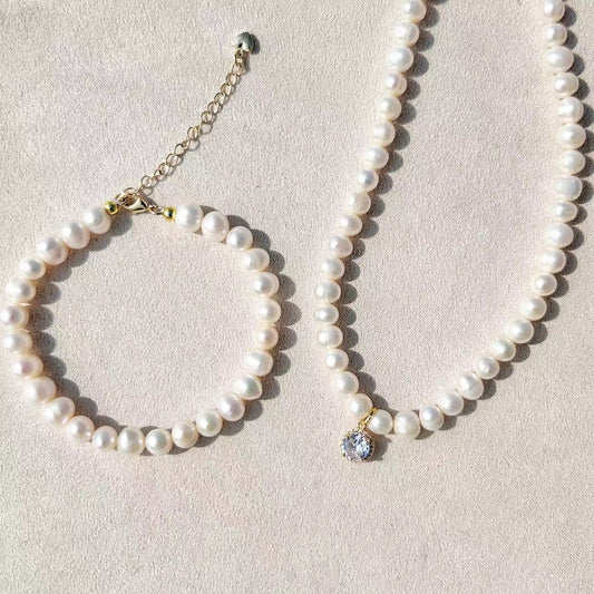 Genuine Freshwater Pearl Starry Romance Set